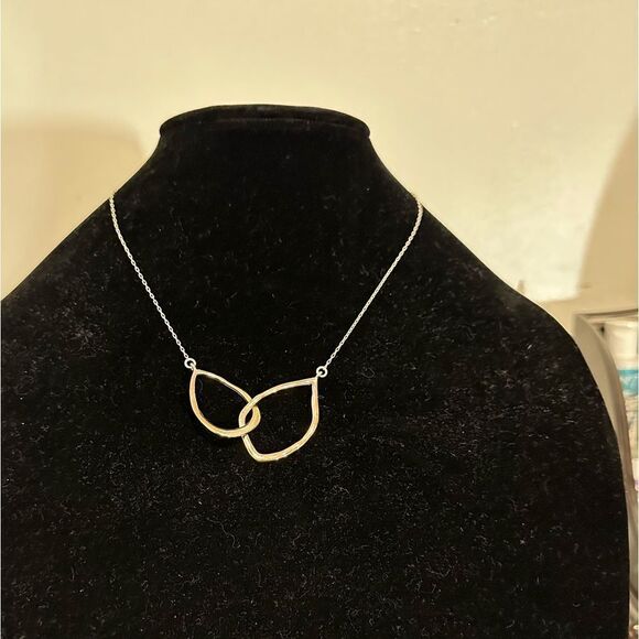 Chloe + Isabel Interlocking Double Teardrop Necklace - Picture 1 of 5
